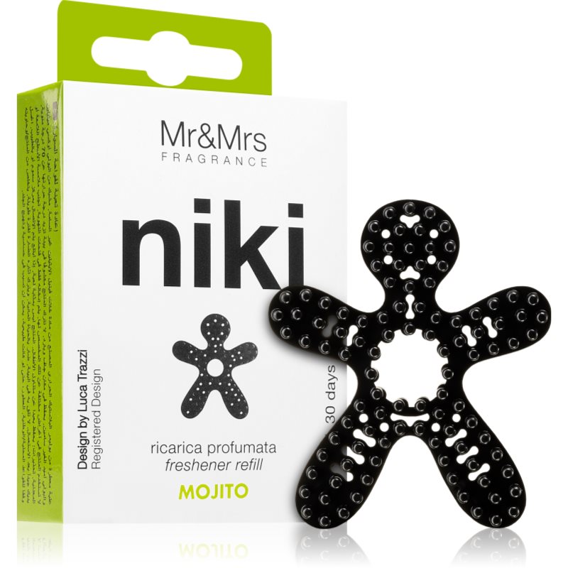 Mr & Mrs Fragrance Niki Mojito Deodorante Per Auto Ricarica 1 Pz