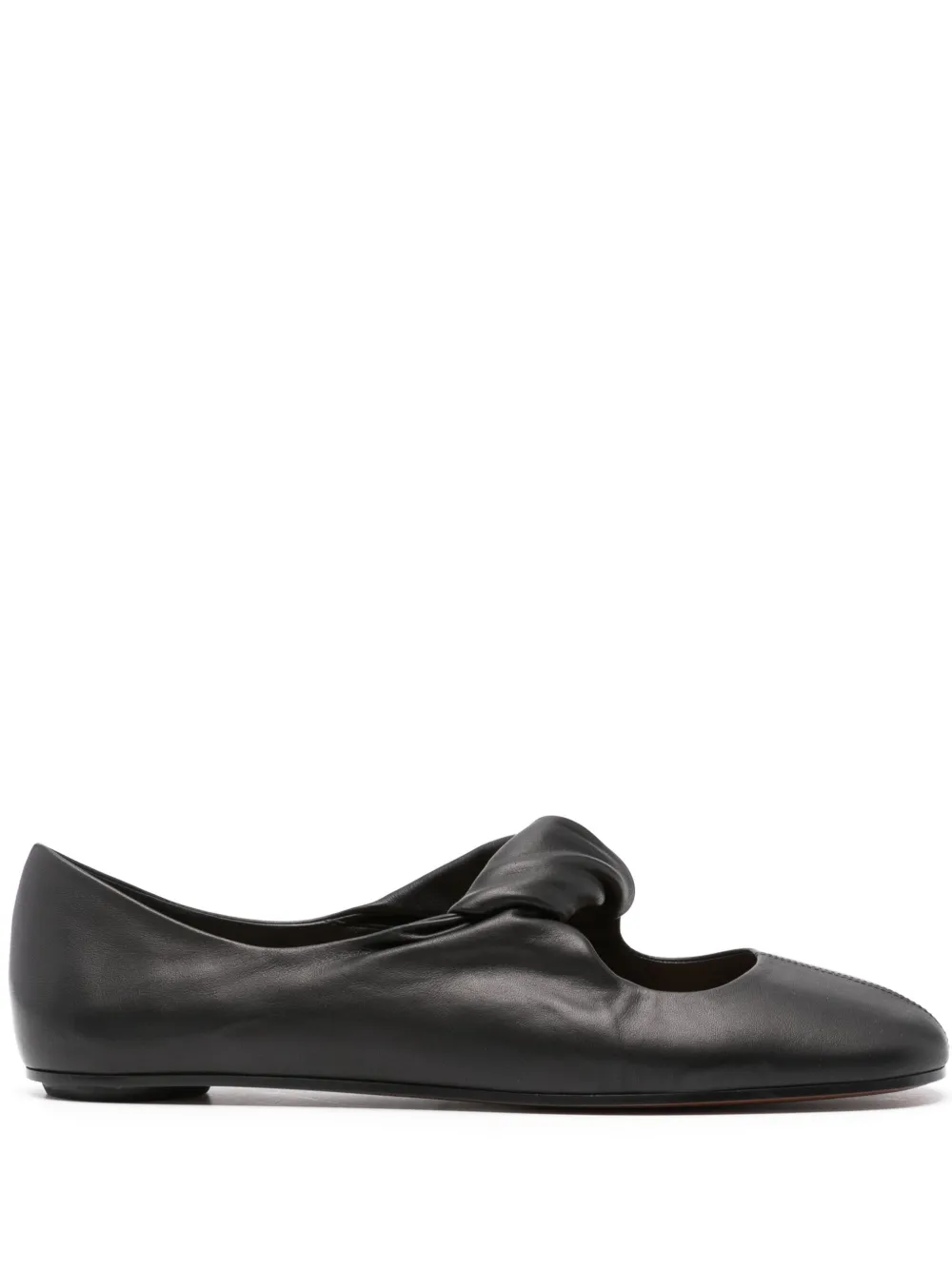 Alexander McQueen twist-detailing ballet flats - Nero