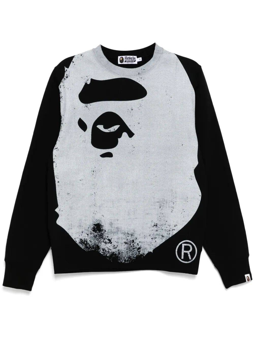 A BATHING APE® Maglione con stampa - Nero