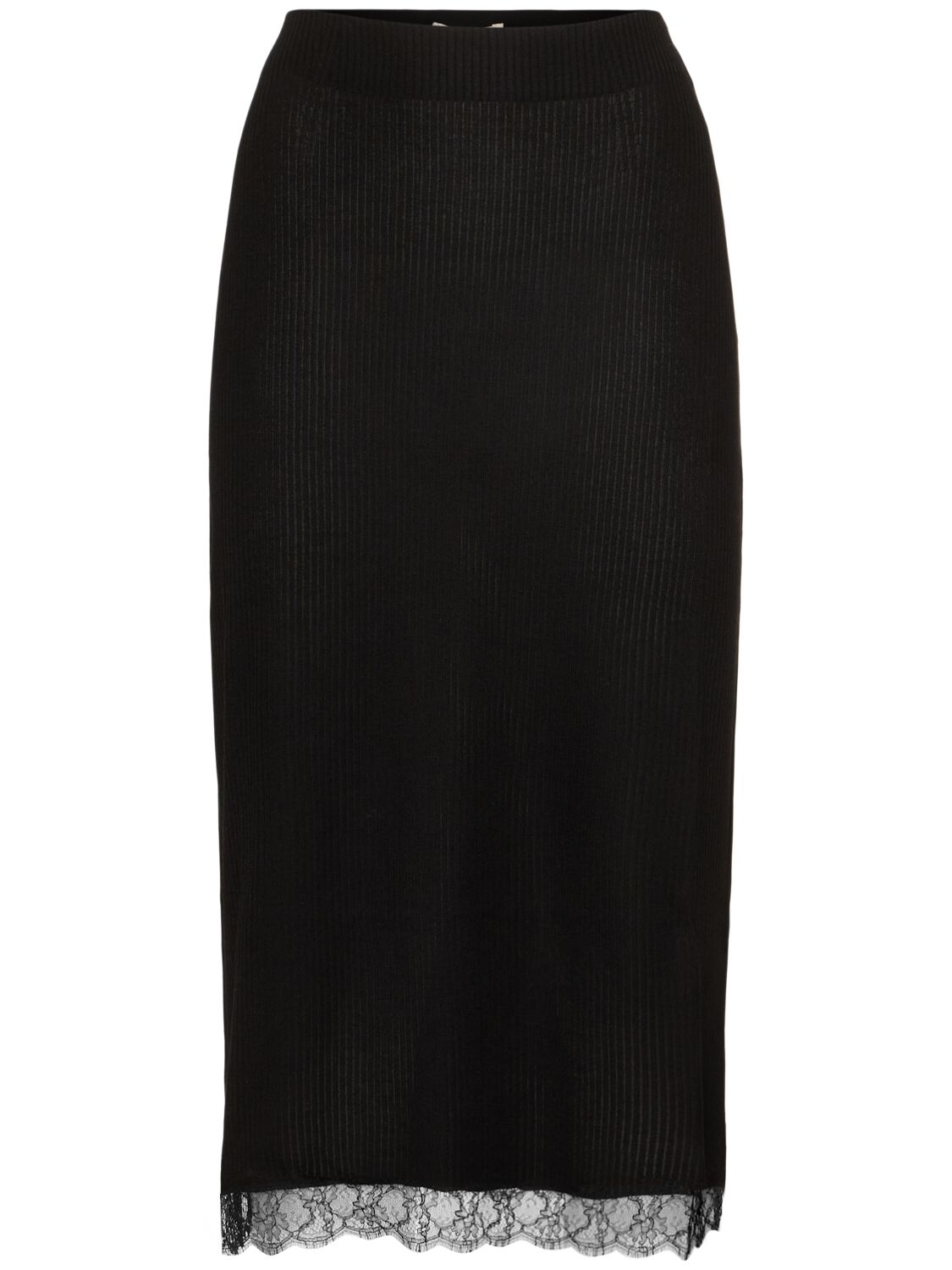Indira Silk Blend Midi Skirt