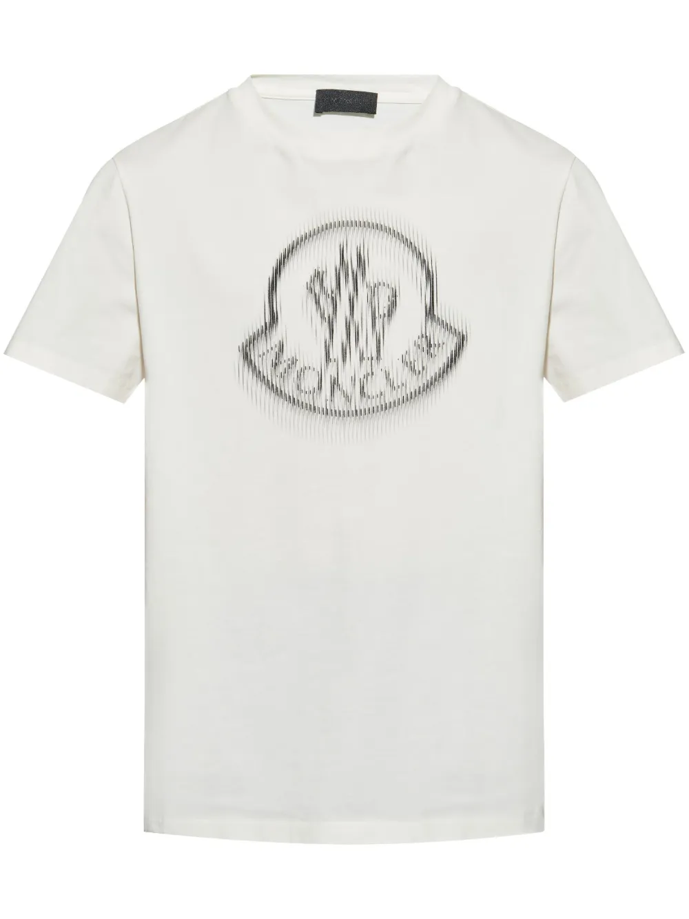Moncler blurred-logo cotton T-shirt - Bianco