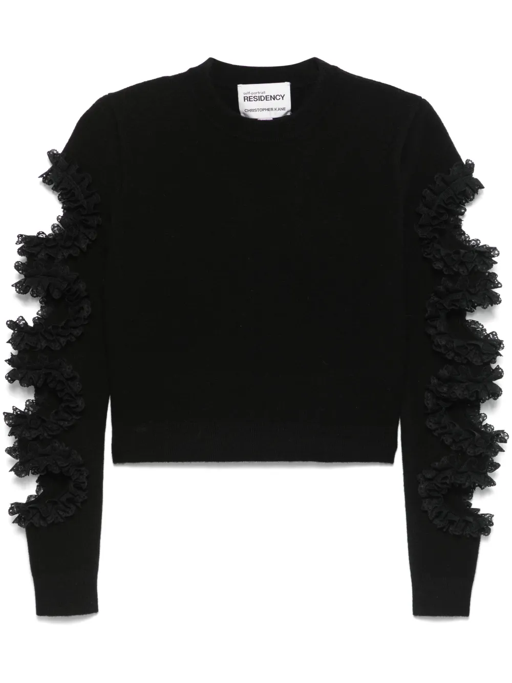 Self-Portrait Maglione con dettaglio cut-out SELF-PORTRAIT x Christopher Kane - Nero