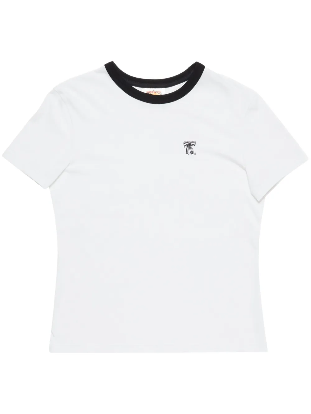 Acne Studios bow-print T-shirt - Bianco