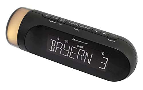 Soundmaster Ur6600Sw - Radiosveglia Dab+ E Fm, Con Luce Notturna, 2 Sveglie, Funzione Di Ricarica Usb, Regolabile In Modo Continuo