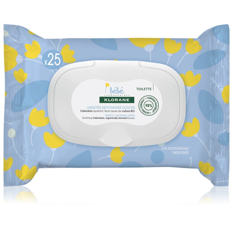 Klorane Bébé Calendula Salviette Detergenti Delicate Per Neonati 25 Pz