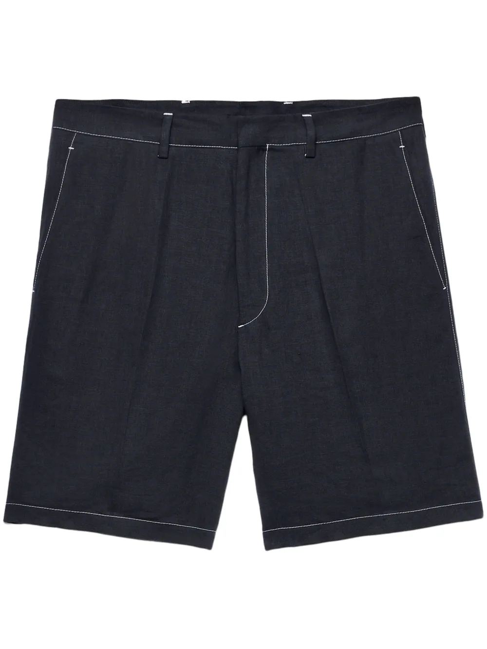 Prada Bermuda con applicazione - Nero