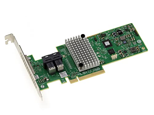 Kalea-Informatique Scheda Controller Pcie 3.0 Sas Da 12 Gb Con 8 Porte Interne E Raid 0 1 5 10 50 Jbod. Modello Lsi Oem 9340-8I. Profilo Alto E Basso,