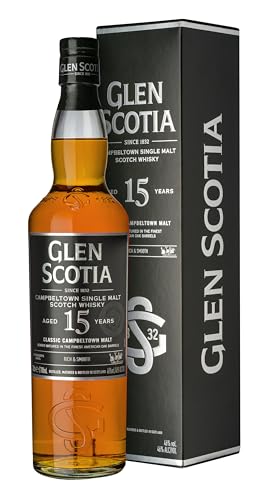 Glen Scotia 15 Years Old Single Malt Scotch Whisky 46% Vol. 0,7L In Giftbox