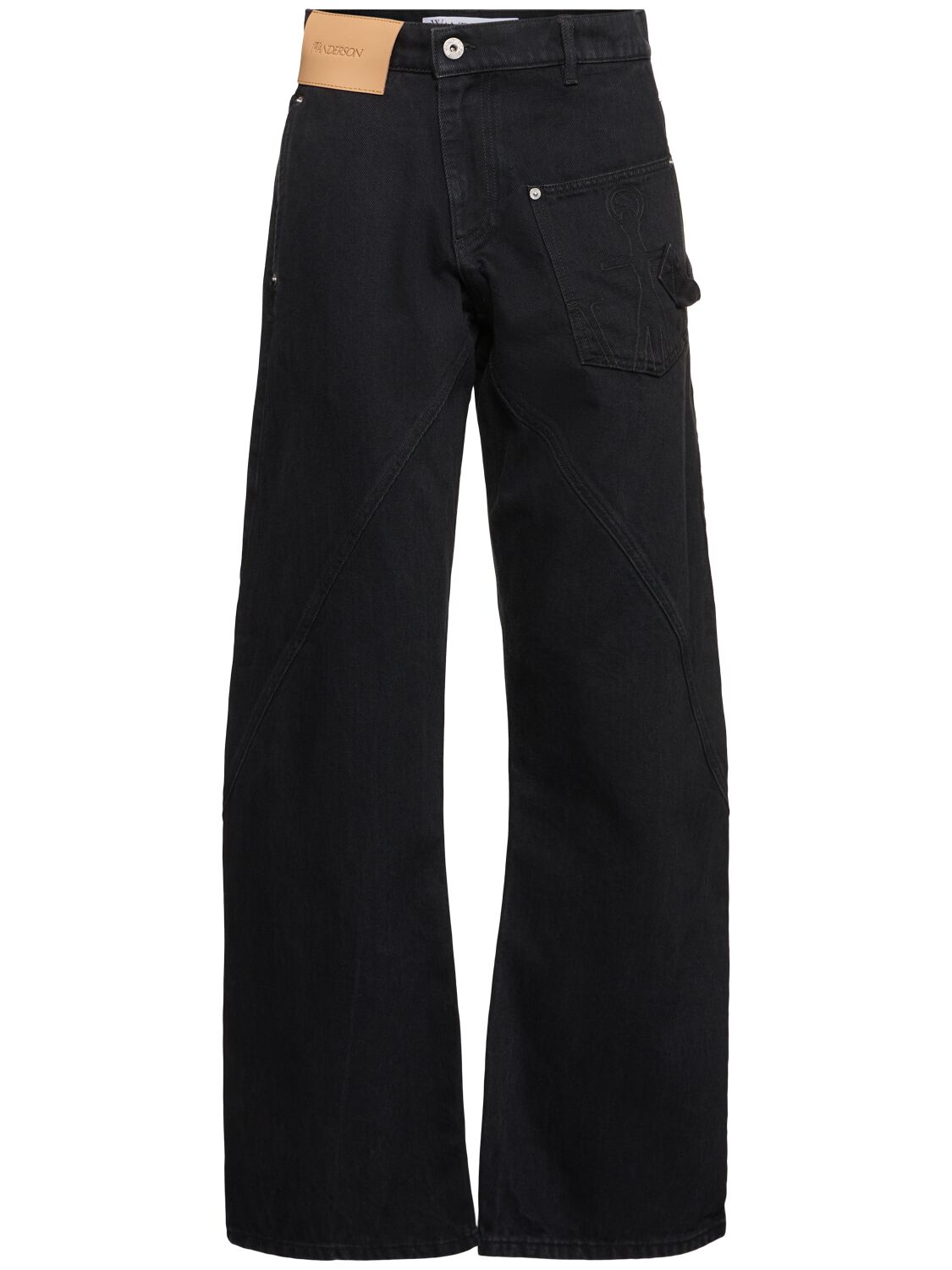 Twisted Midrise Workwear Boyfriend Jeans