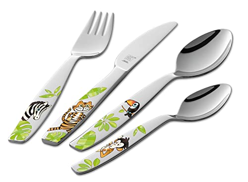 Posate Per Bambini Zwilling Jungle 4 Pezzi, Lucidate