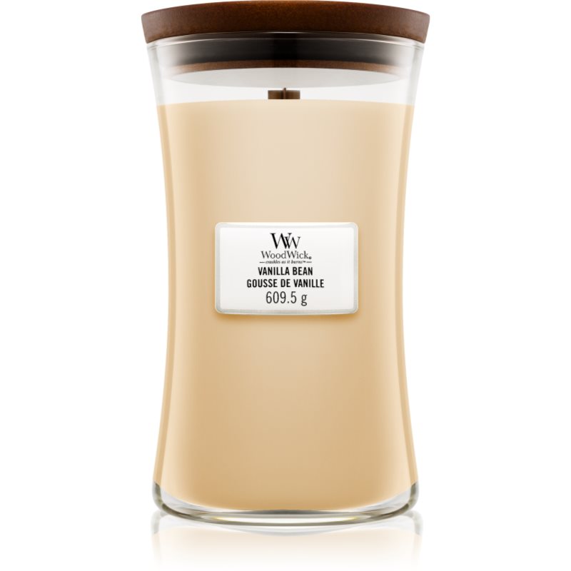 Woodwick Vanilla Bean Candela Profumata Con Stoppino In Legno 609,5 G