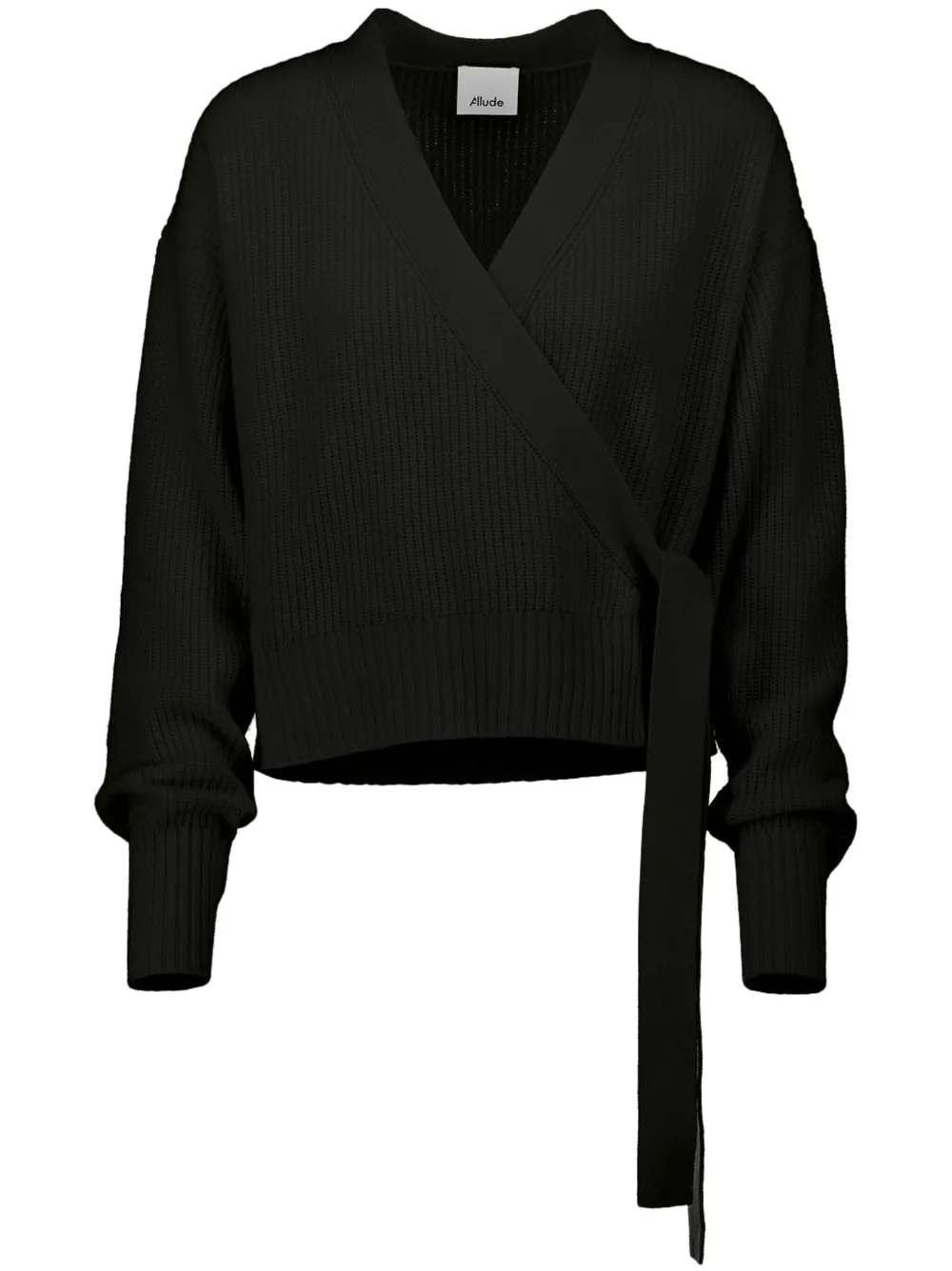 Allude wrap cardigan - Nero