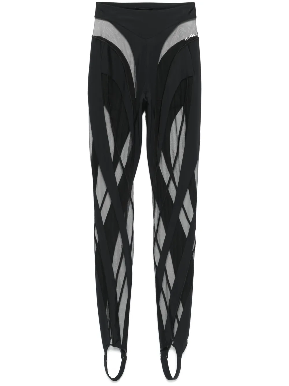Mugler Leggings Spiral - Nero