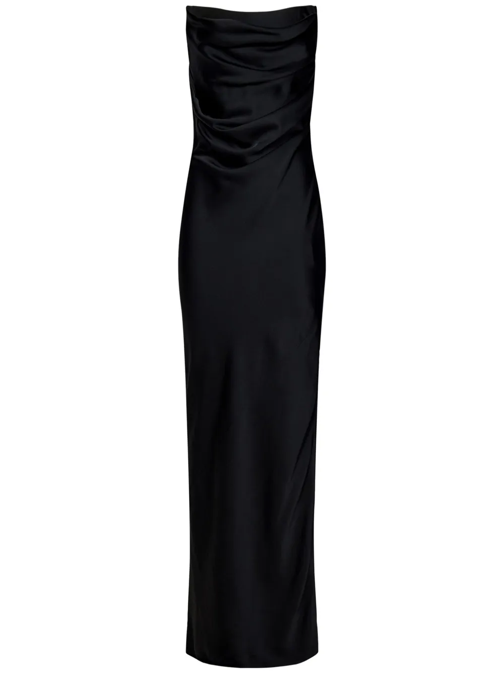 ROOM76 draped maxi dress - Nero