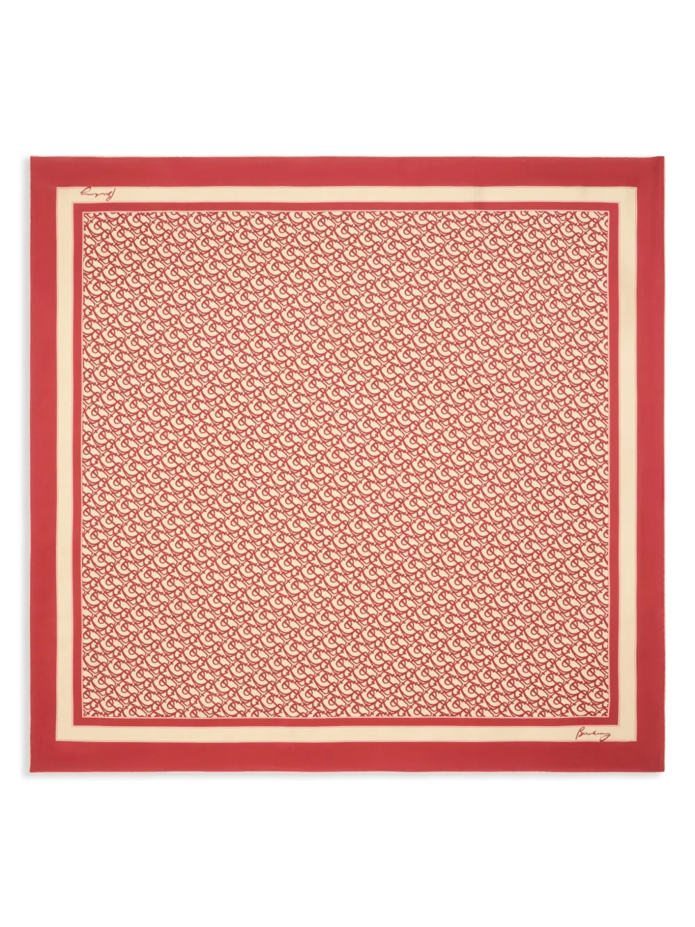 Burberry B Charm scarf - Rosso