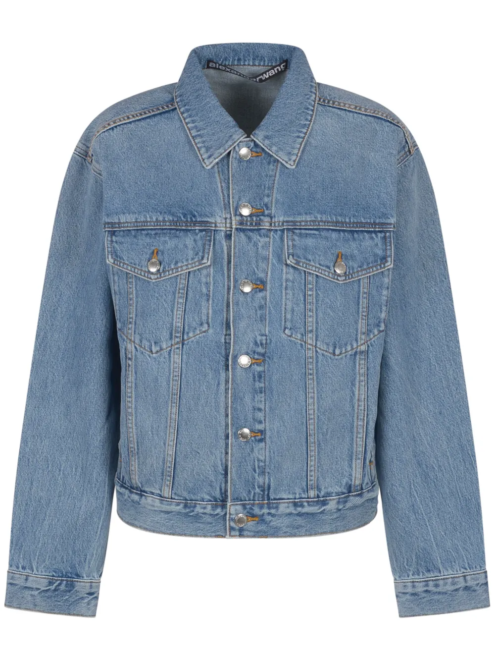 Alexander Wang denim trucker jacket - Blu