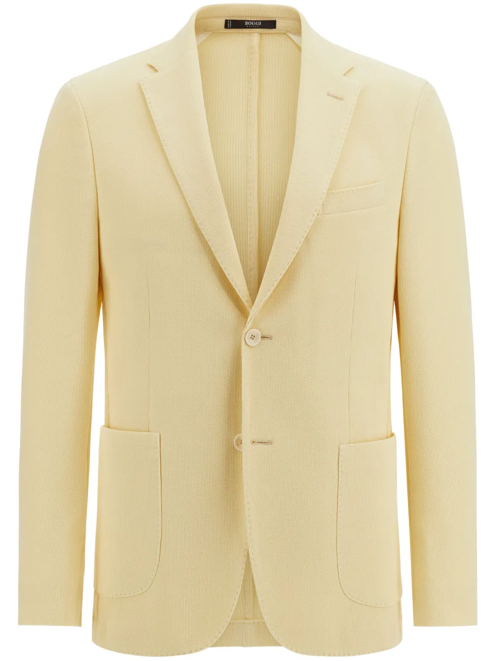 Boggi Milano B Jersey Cotton Crepe Jacket - Giallo