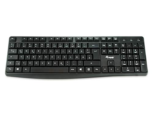 Equip Tastiera Usb Cablata Nera, Tedesca