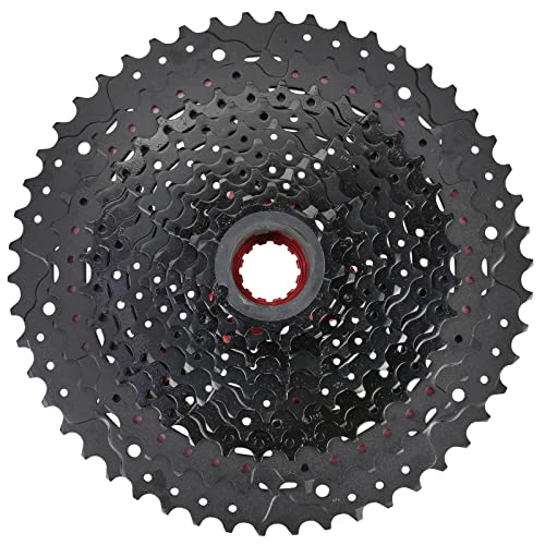 Sunrace Mx, Ruota Libera 11V Unisex Adulto, Nero/Rosso, 11-50D
