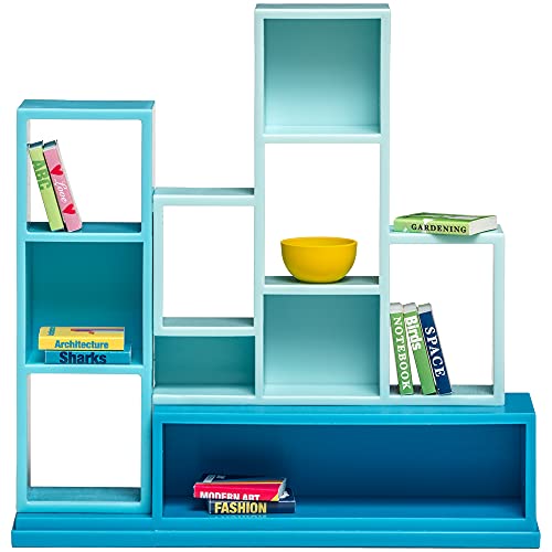 Lundby Bookshelf Doll'S House-Set Di Librerie, Colore Blu, 60-306000