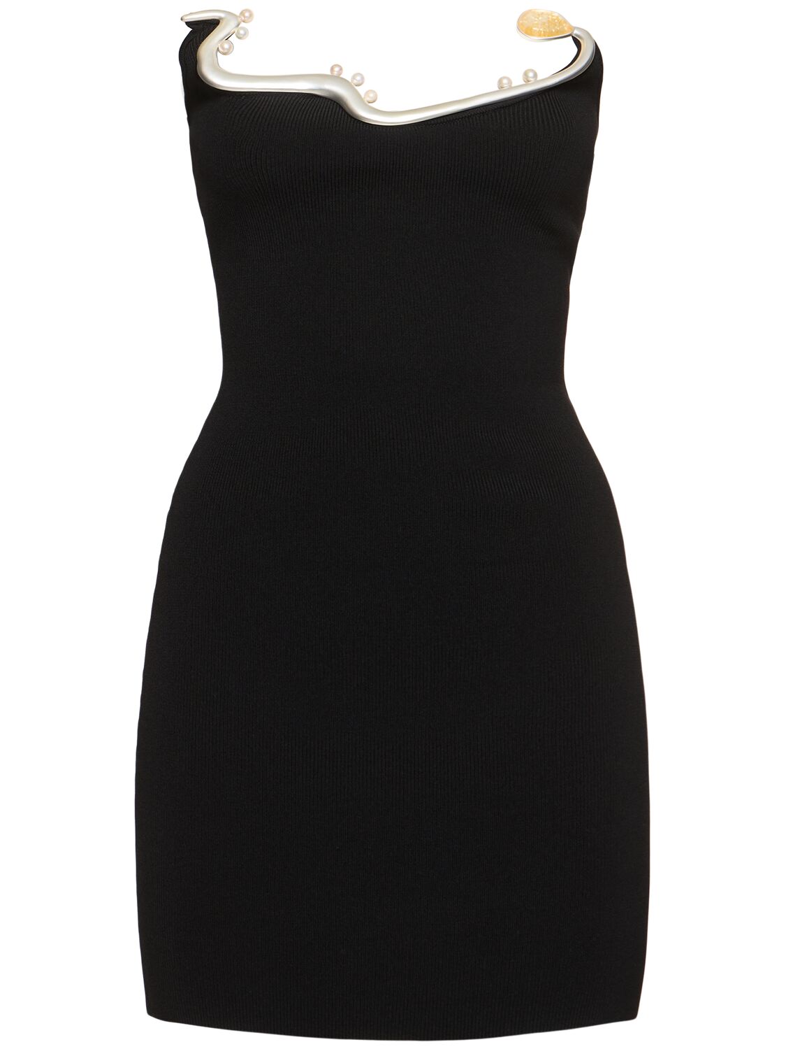 Vestito Mini Mollusk In Maglia A Costine