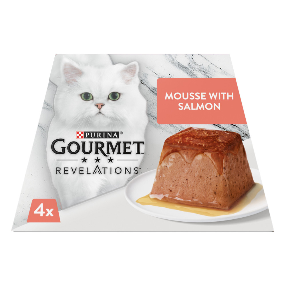 4 x 57g Salmon Gourmet Revelations Mousse Wet Cat Food