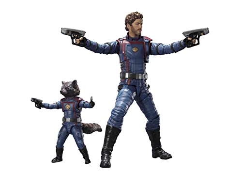 Bandai Tamashii Nations Gotg 3 - Star-Lord & Rocket Raccoon - Figurine S.H. Figuarts 6-15Cm