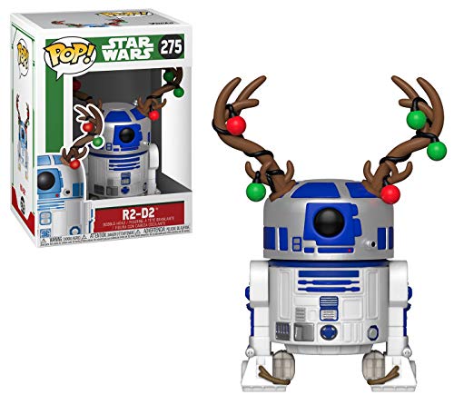 Funko Pop! Bobble: Star Wars: Holiday R2-D2 With Antlers - Figura In Vinile Da Collezione - Idea Regalo - Merchandising Ufficiale - Giocattoli Per Bam