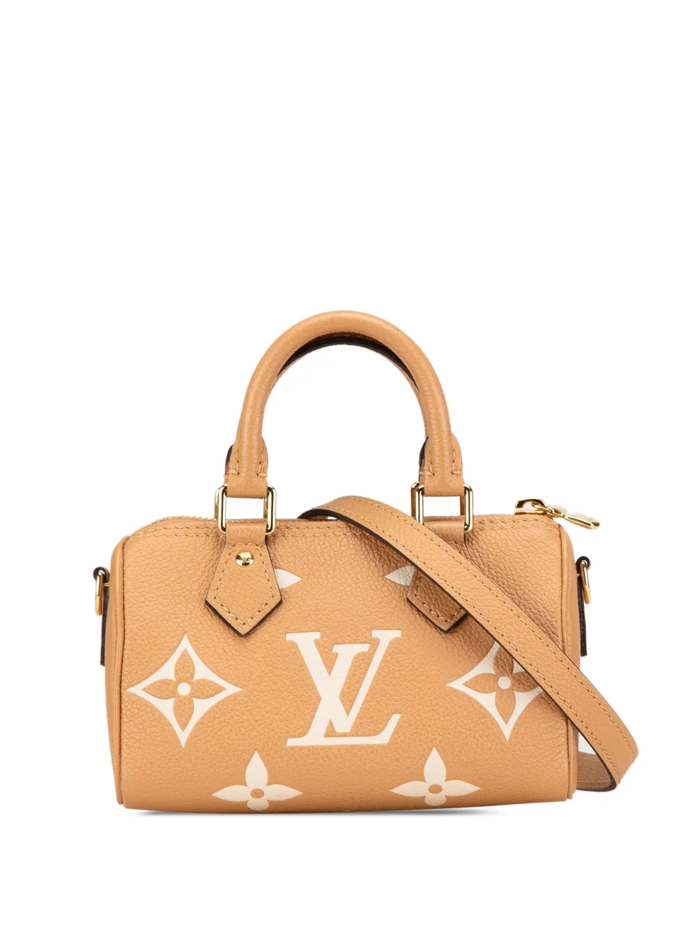 Louis Vuitton Pre-Owned 2021-2024 Monogram Empreinte Nano Speedy satchel - Marrone