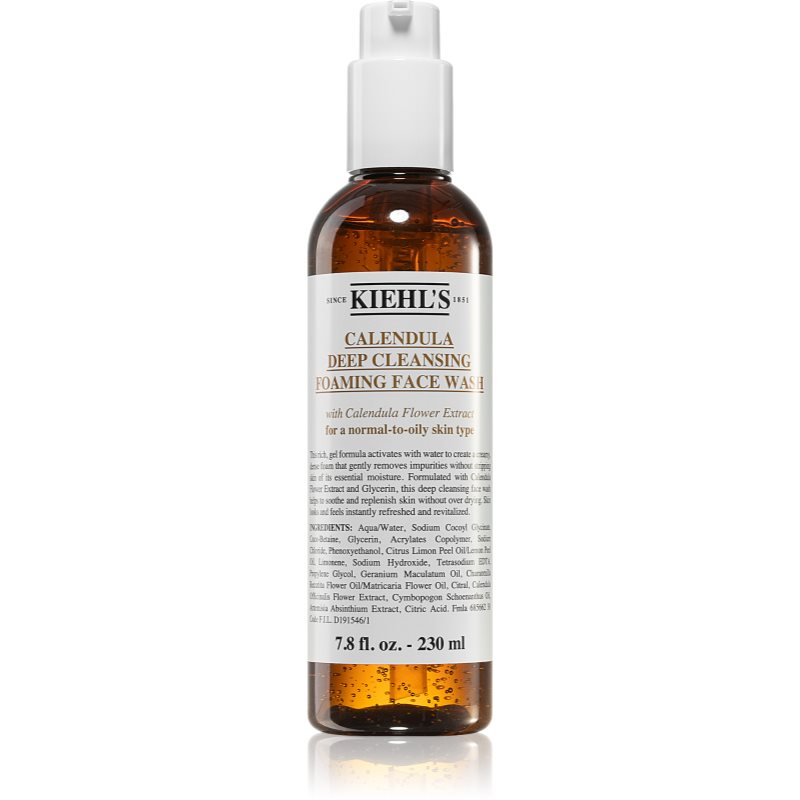 Kiehl'S Calendula Deep Cleansing Foaming Face Wash Gel Viso Per Una Pulizia In Profondità 230 Ml