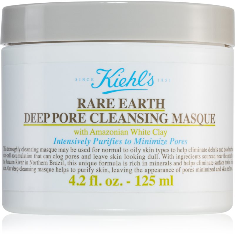 Kiehl'S Rare Earth Deep Pore Cleansing Mask Maschera Di Pulizia Profonda Per Chiudere I Pori 125 Ml