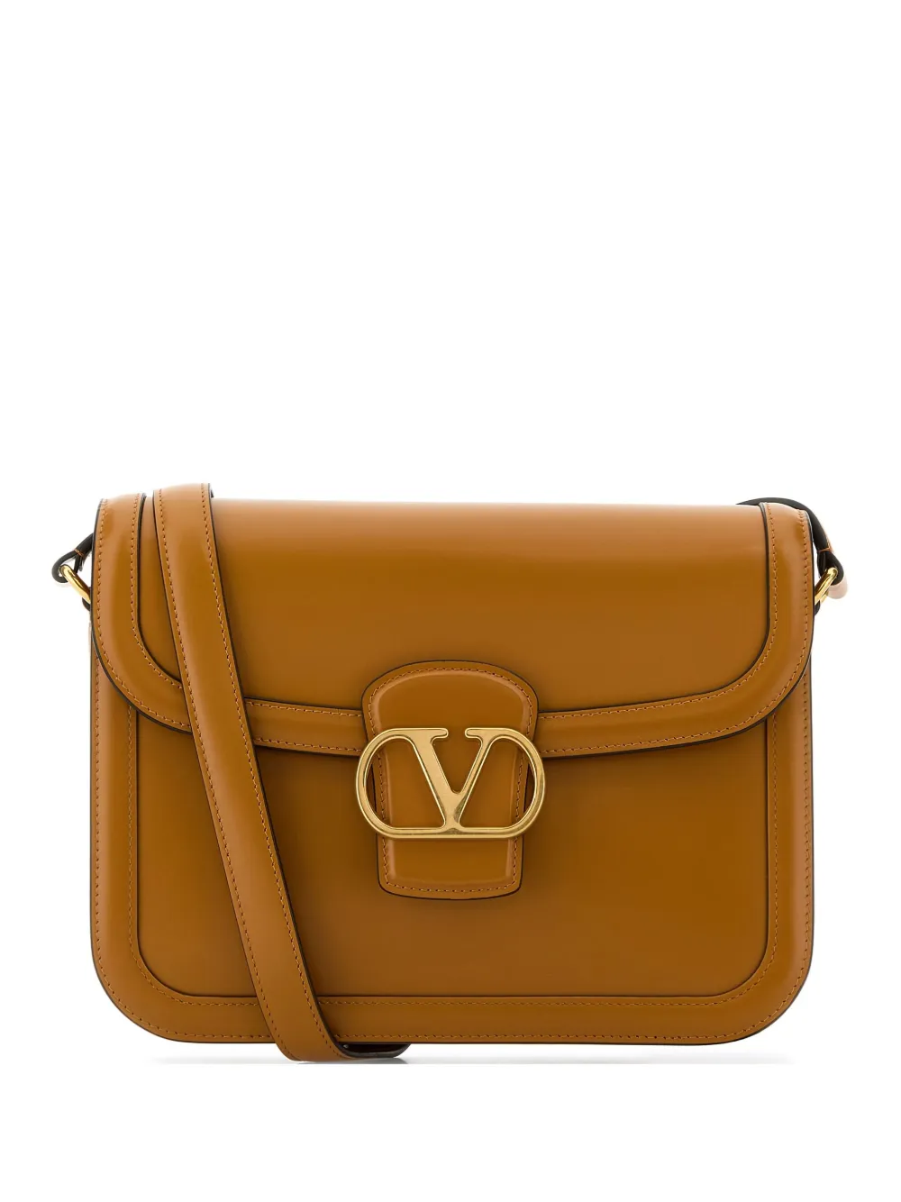 Valentino Garavani leather shoulder bag - Marrone