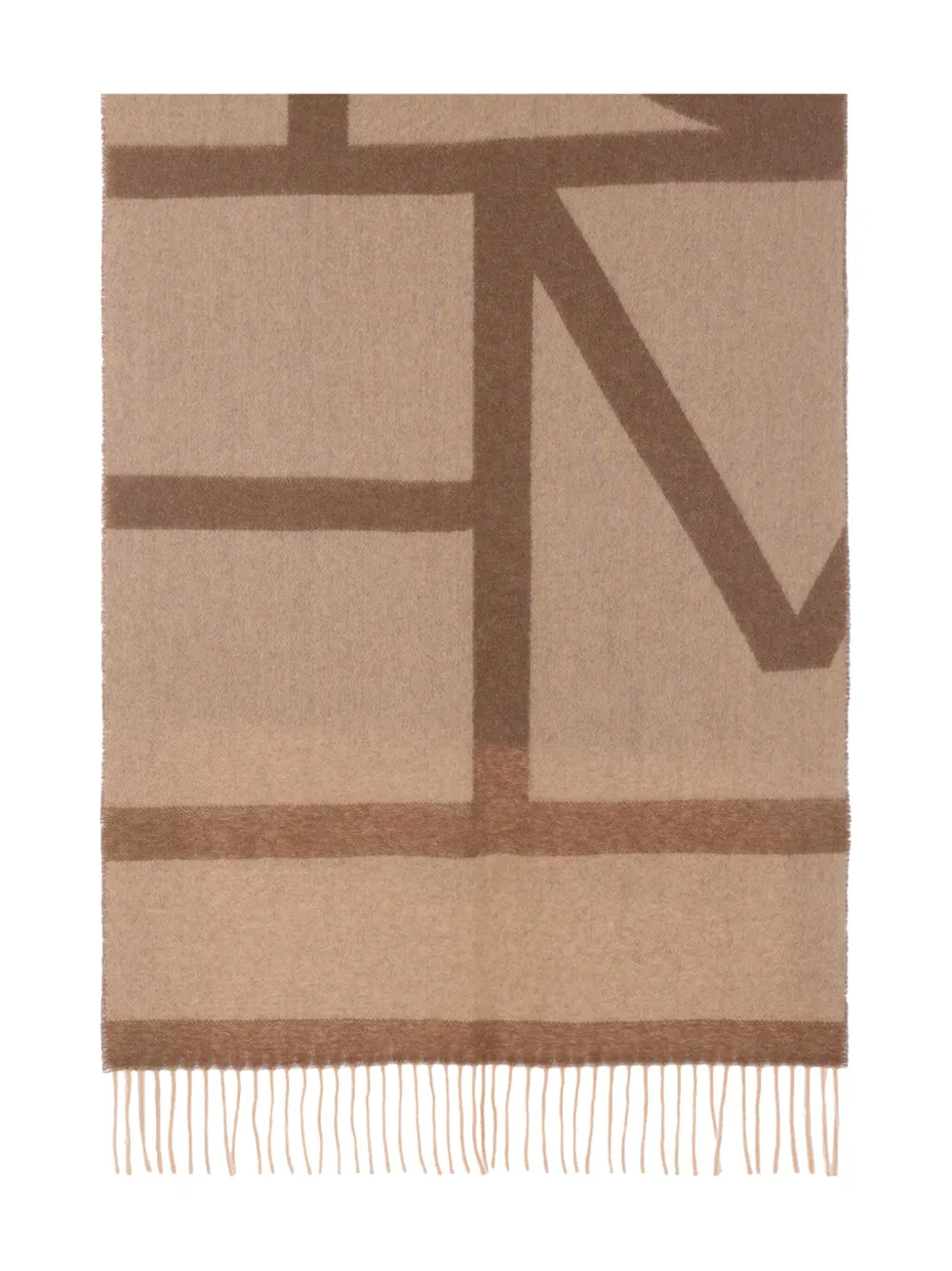 TOTEME monogram scarf - Marrone