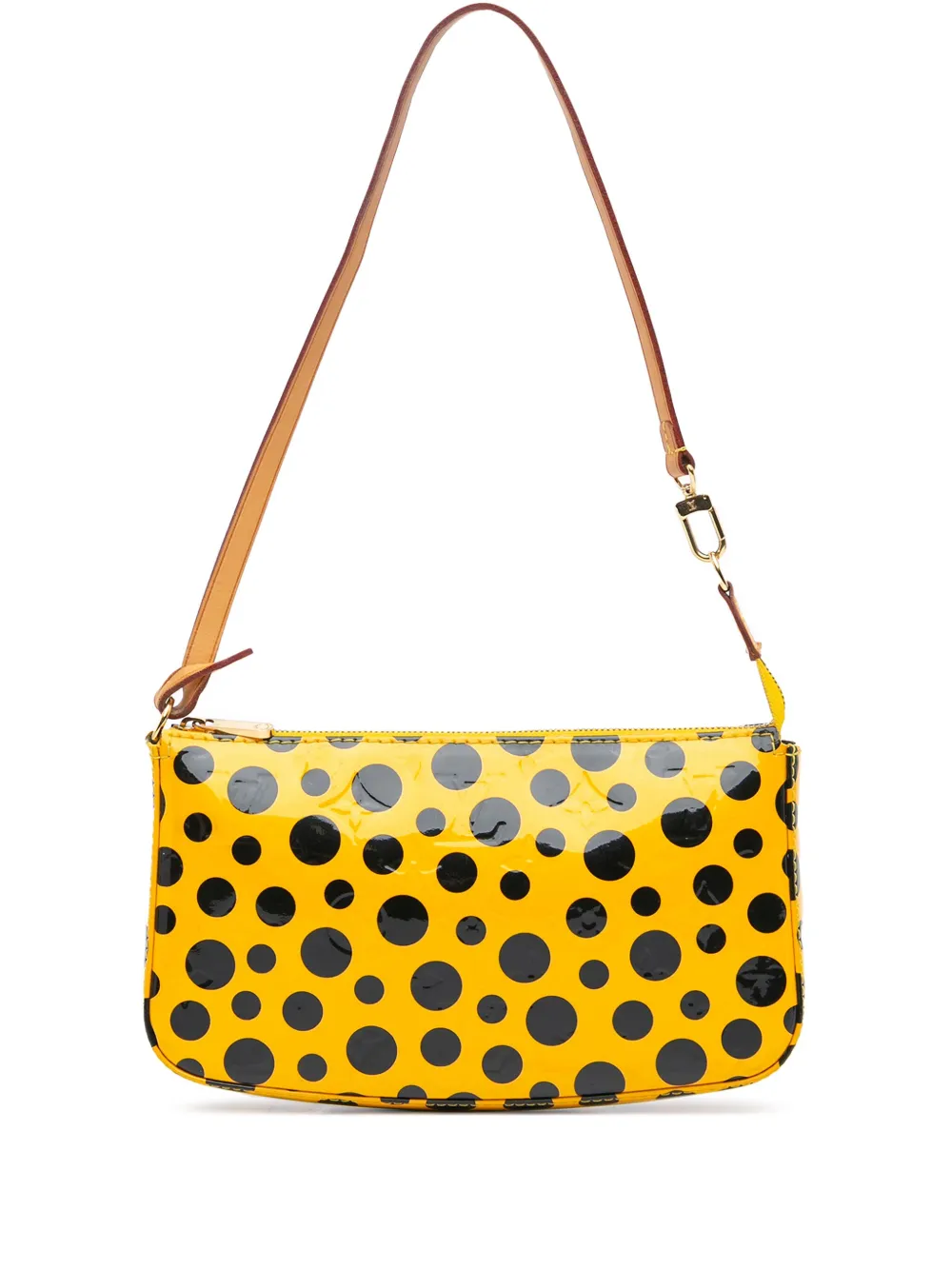 Louis Vuitton Pre-Owned 2012 Yayoi Kusama Monogram Vernis Dots Infinity Pochette Accessoires shoulder bag - Giallo