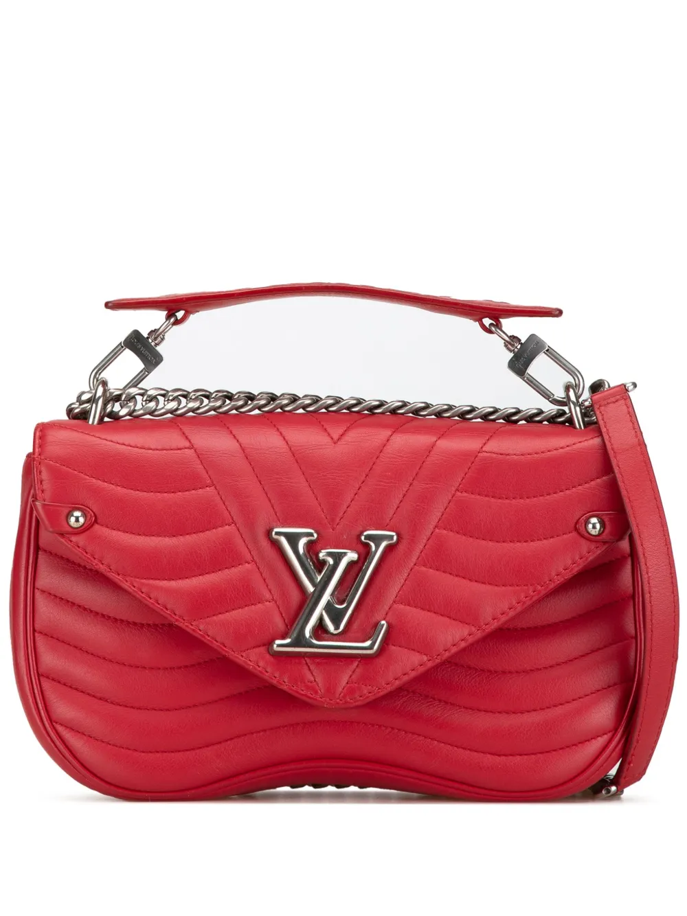 Louis Vuitton Pre-Owned 2018 New Wave Chain Bag MM satchel - Rosso