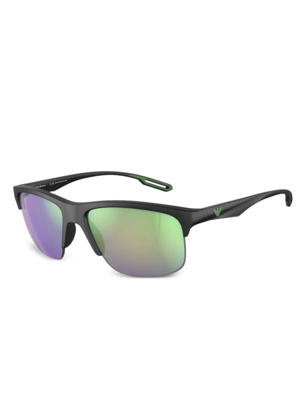 Emporio Armani square-frame sunglasses - Nero