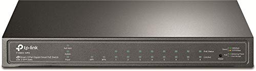 Tp-Link T1500G-10Ps Hub Di Rete, 8 Porte Poe Con 2 Slot Sfp