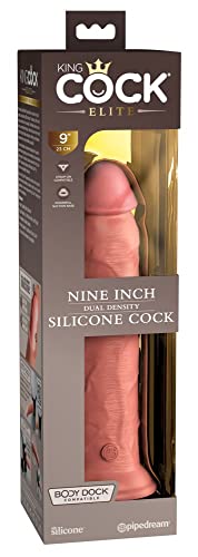 King Cock 9" Silicone Dual Density Cock Light 9 Pollici