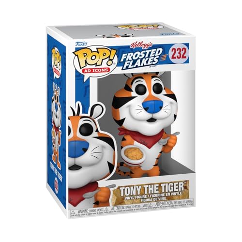 Funko Pop! Ad Icon: Kellogg'S - Tony The Tiger - ('84) - Kelloggs - Figura In Vinile Da Collezione - Idea Regalo - Merchandising Ufficiale - Giocattol