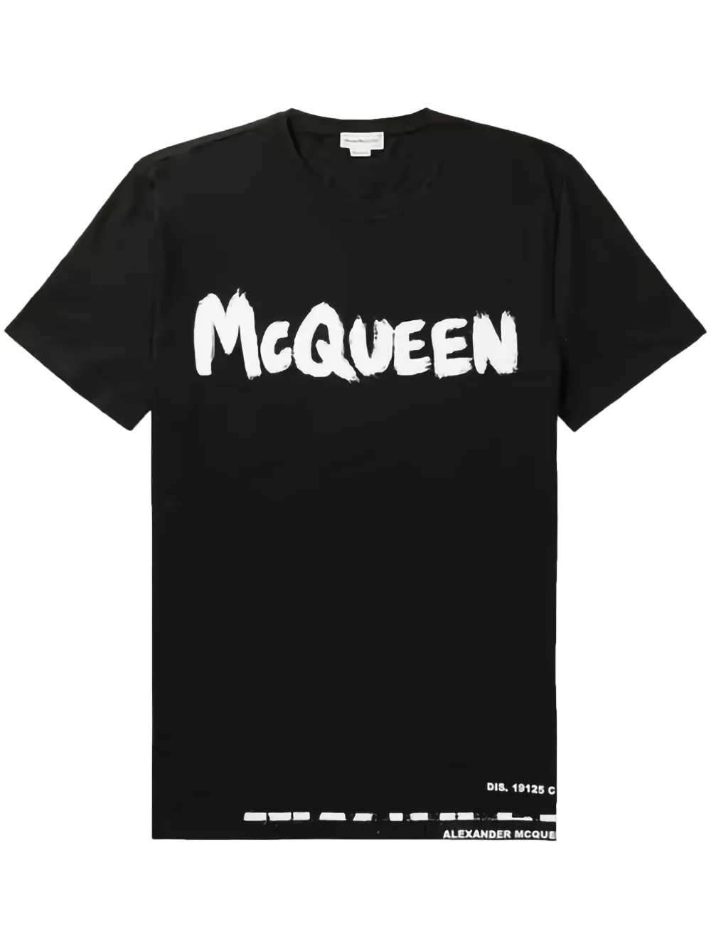 Alexander McQueen T-shirt Graffiti - Nero
