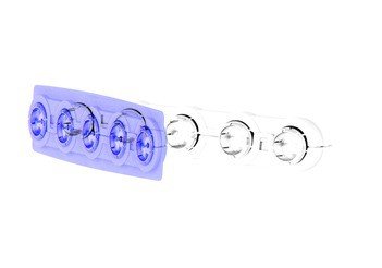 Kathrein Emu 250 5Xf Argento Cavo Di Interfaccia E Adattatore