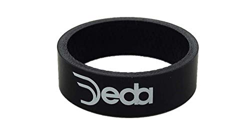 Deda Elementi, Deda Carbon-Distanziali Per Sterzo Unisex-Adulto, Nero, 10 Mm