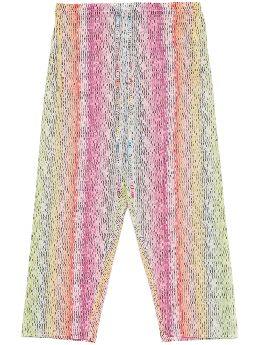 Missoni microwave-print trousers - Rosa