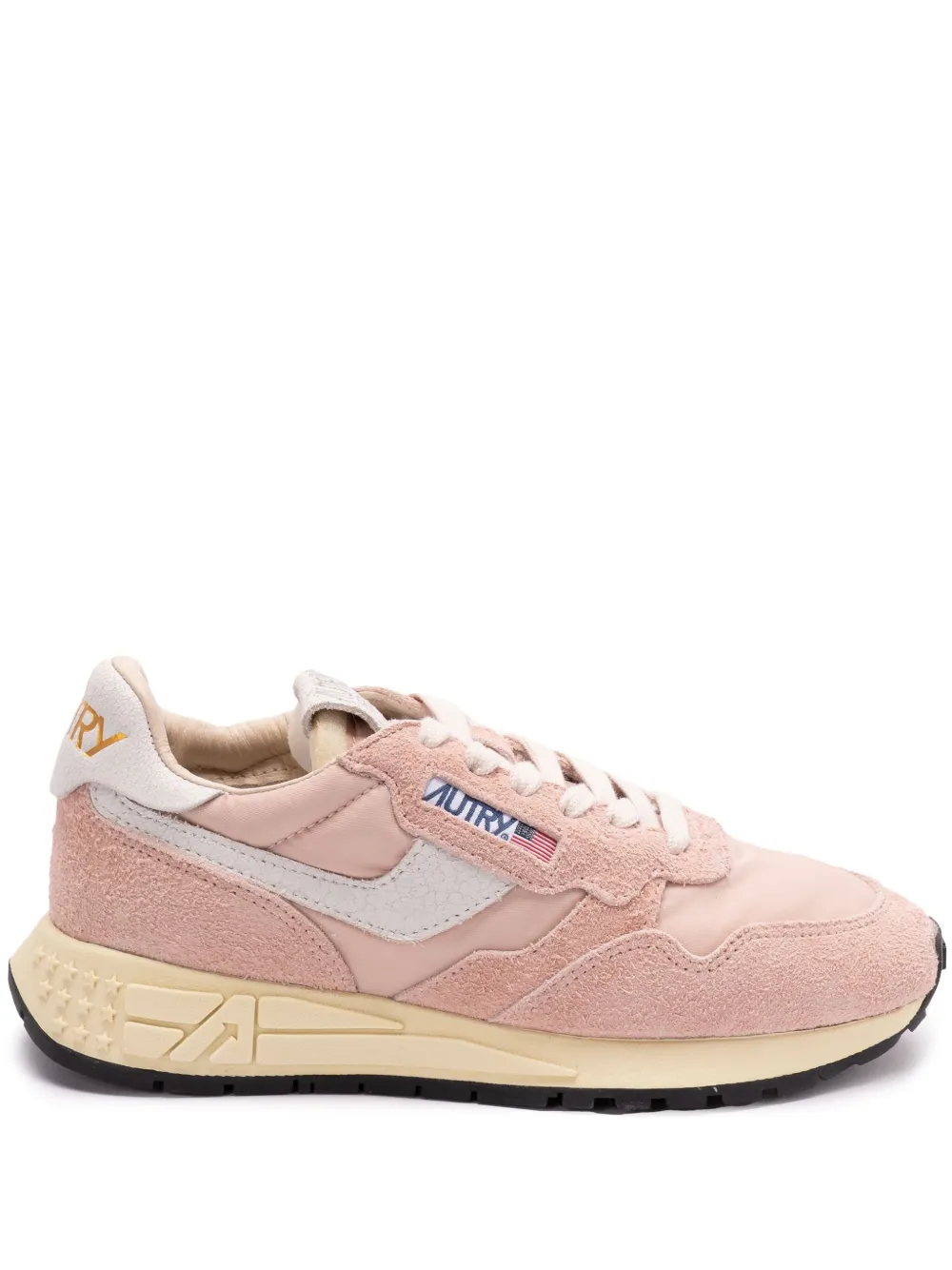 Autry logo-print trainers - Rosa