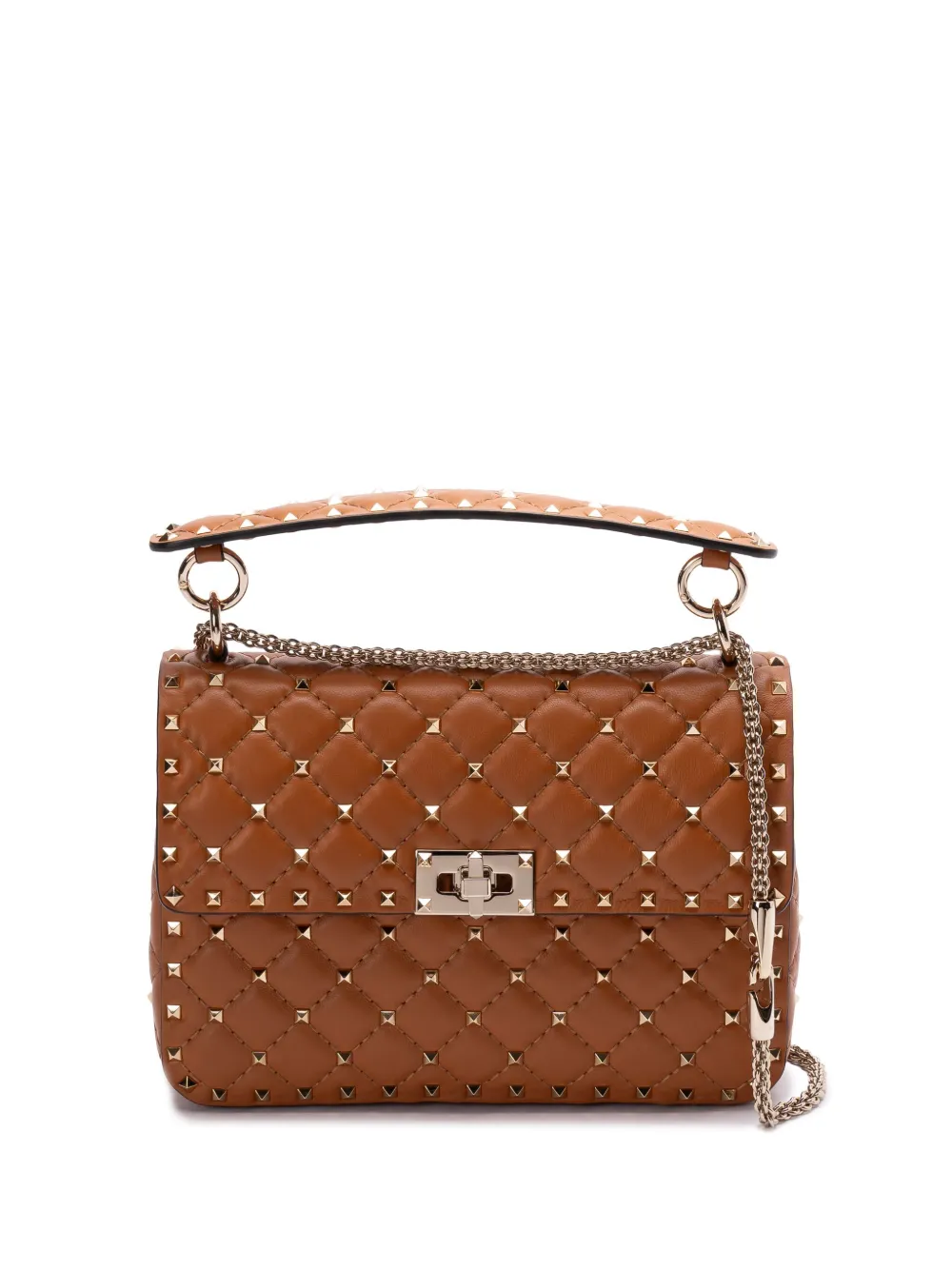 Valentino Garavani Rockstud Spike tote bag - Marrone