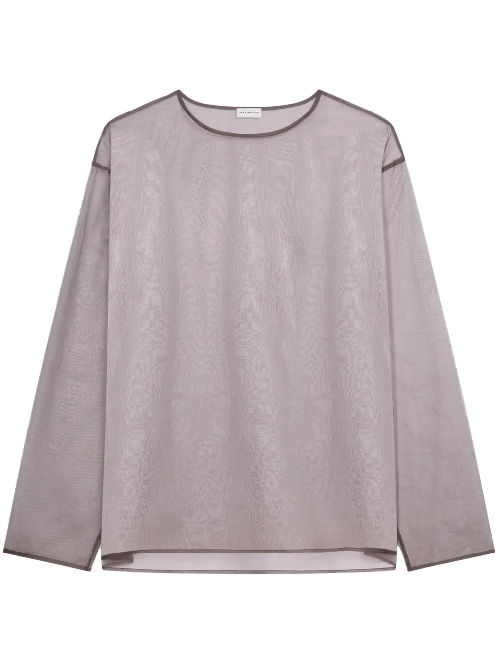 DRIES VAN NOTEN T-shirt girocollo - Marrone