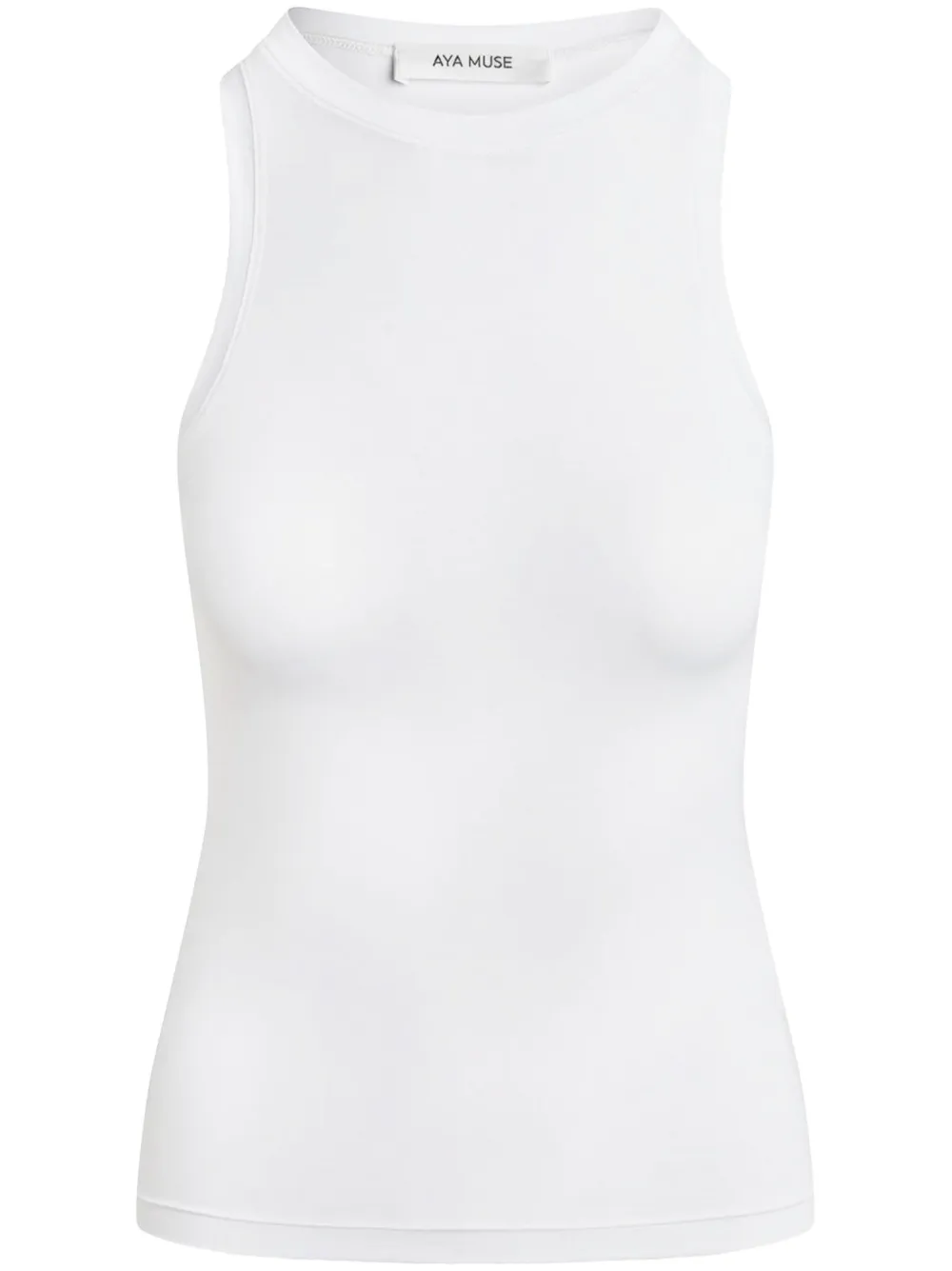 Aya Muse sleeveless jersey top - Bianco
