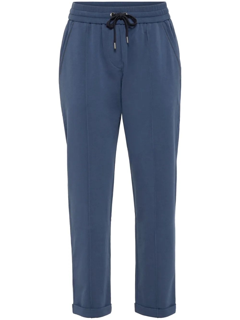 Brunello Cucinelli drawstring track pants - Blu