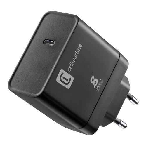 Caricabatterie USB Cellular Line 65W Power Delivery ACHSMUSBC65WK
