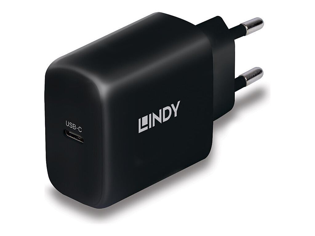 Lindy Power adapter GaN 65 Watt 3 A PD 3.0, PD/PPS (24 pin USB-C) 73426